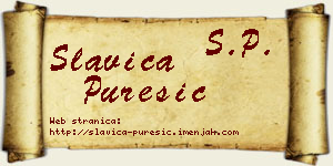 Slavica Purešić vizit kartica